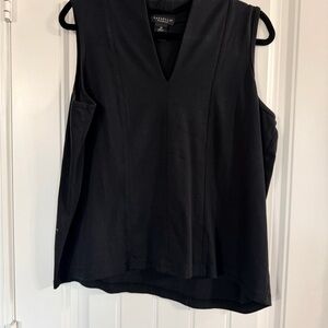 Rafaella Black V-Neck Tank Top